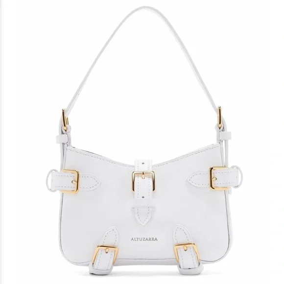 💎Altuzarra💎 NWT Mini Play Leather Baguette Bag, Optic White